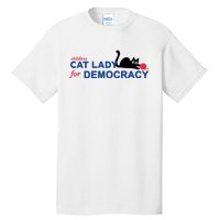 Childless Cat Lady For Democracy Voting Election 2024 Usa Tall T-Shirt