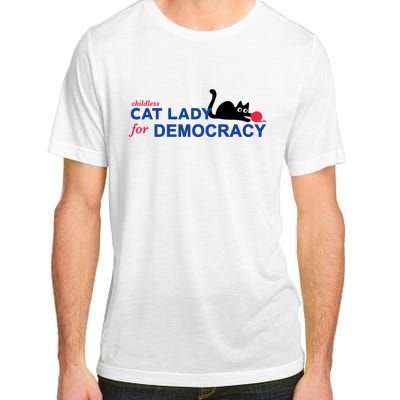 Childless Cat Lady For Democracy Voting Election 2024 Usa Adult ChromaSoft Performance T-Shirt