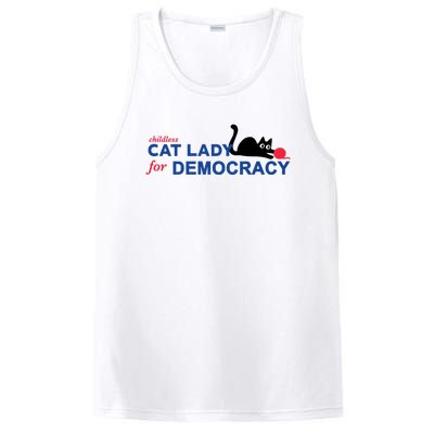 Childless Cat Lady For Democracy Voting Election 2024 Usa PosiCharge Competitor Tank