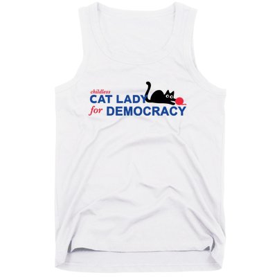 Childless Cat Lady For Democracy Voting Election 2024 Usa Tank Top