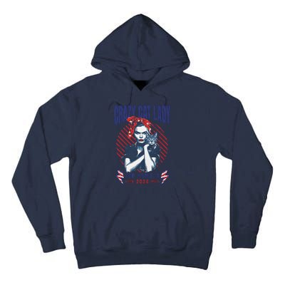 Crazy Cat Lady For Kamala 2024 Tall Hoodie