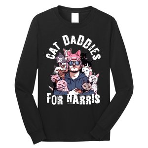 Childless Cat Lady Kamala Cat Dad Long Sleeve Shirt