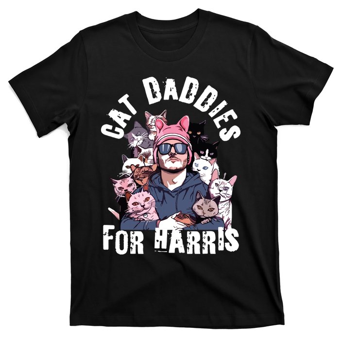 Childless Cat Lady Kamala Cat Dad T-Shirt