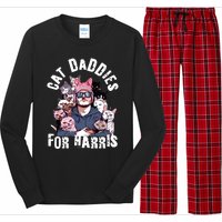 Childless Cat Lady Kamala Cat Dad Long Sleeve Pajama Set