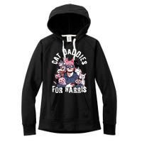 Childless Cat Lady Kamala Cat Dad Women's Fleece Hoodie