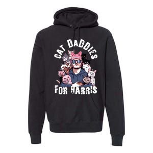 Childless Cat Lady Kamala Cat Dad Premium Hoodie