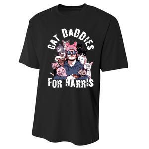 Childless Cat Lady Kamala Cat Dad Performance Sprint T-Shirt