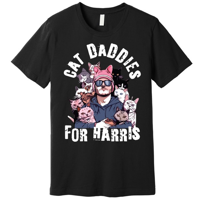 Childless Cat Lady Kamala Cat Dad Premium T-Shirt