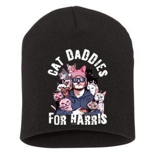 Childless Cat Lady Kamala Cat Dad Short Acrylic Beanie