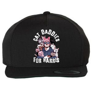 Childless Cat Lady Kamala Cat Dad Wool Snapback Cap