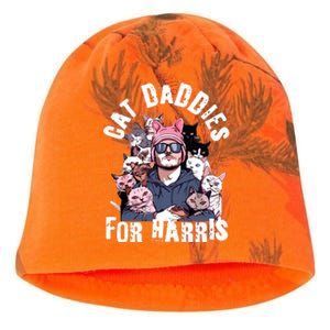 Childless Cat Lady Kamala Cat Dad Kati - Camo Knit Beanie