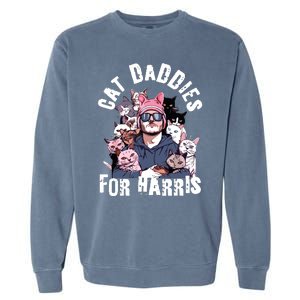 Childless Cat Lady Kamala Cat Dad Garment-Dyed Sweatshirt