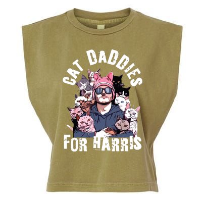 Childless Cat Lady Kamala Cat Dad Garment-Dyed Women's Muscle Tee