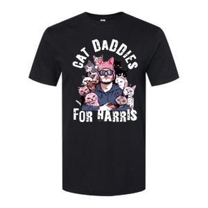 Childless Cat Lady Kamala Cat Dad Softstyle CVC T-Shirt