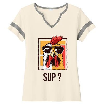 Cute Chicken Lover Gardening Farmer Henhouse Coop Chicken Ladies Halftime Notch Neck Tee