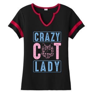 Crazy Cat Lady Ladies Halftime Notch Neck Tee