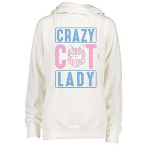 Crazy Cat Lady Womens Funnel Neck Pullover Hood