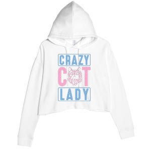 Crazy Cat Lady Crop Fleece Hoodie