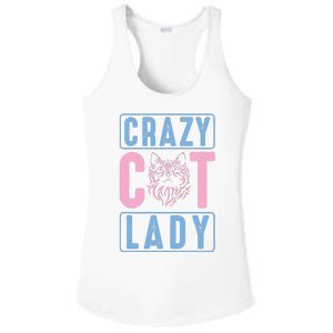 Crazy Cat Lady Ladies PosiCharge Competitor Racerback Tank