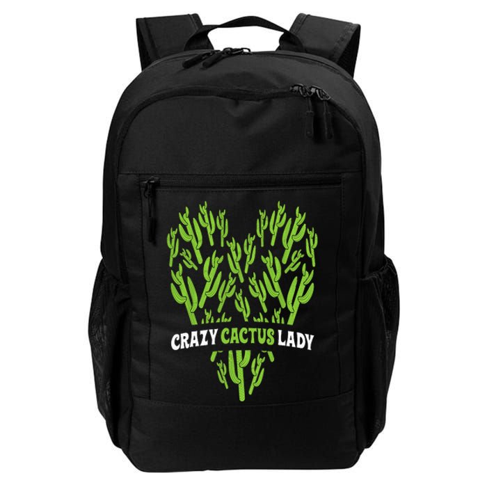 Crazy Cactus Lady Funny Desert Plant Succulents Lover Outfit Daily Commute Backpack