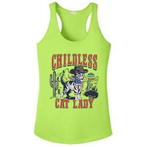 Childless Cat Lady Voting Kamala Harris 2024 Ladies PosiCharge Competitor Racerback Tank