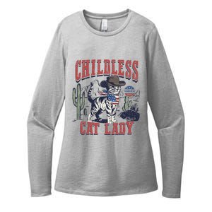 Childless Cat Lady Voting Kamala Harris 2024 Womens CVC Long Sleeve Shirt