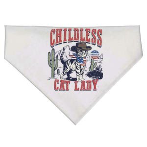 Childless Cat Lady Voting Kamala Harris 2024 USA-Made Doggie Bandana