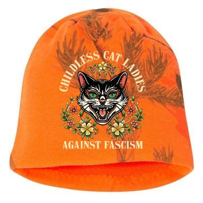 Childless Cat Ladies Against Fascism Kati - Camo Knit Beanie