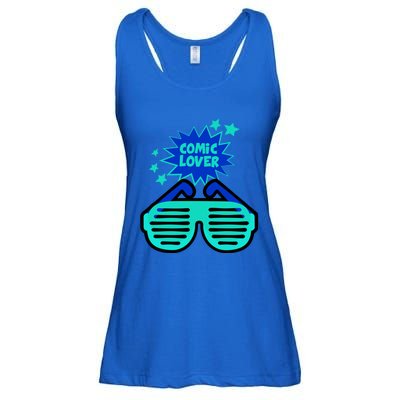 Cool Comic Lover Reading Glasses Comic Style Meaningful Gift Ladies Essential Flowy Tank