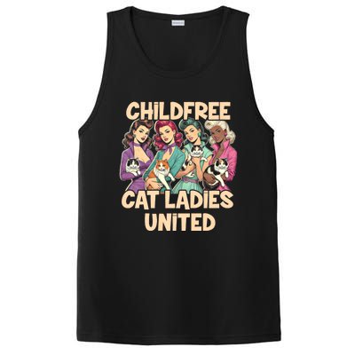 Childfree Cat Lady For Cat Mom Women Cat Ladies PosiCharge Competitor Tank