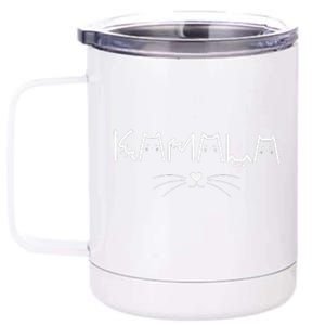 Childless Cat Ladies For Harris 2024 Funny Cat Nose Election 12 oz Stainless Steel Tumbler Cup