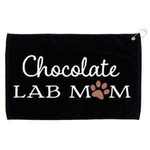 Cute Chocolate Lab Mom Gift For Lovers Grommeted Golf Towel