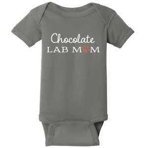 Cute Chocolate Lab Mom Gift For Lovers Baby Bodysuit