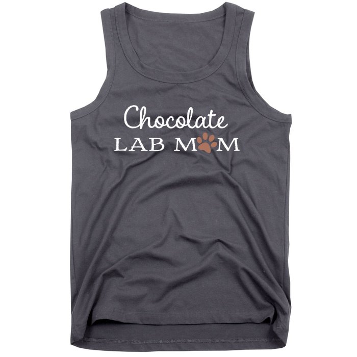 Cute Chocolate Lab Mom Gift For Lovers Tank Top