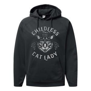 Childless Cat Lady Feminist Voting Ladies Is Voting Kamala Gift Performance Fleece Hoodie