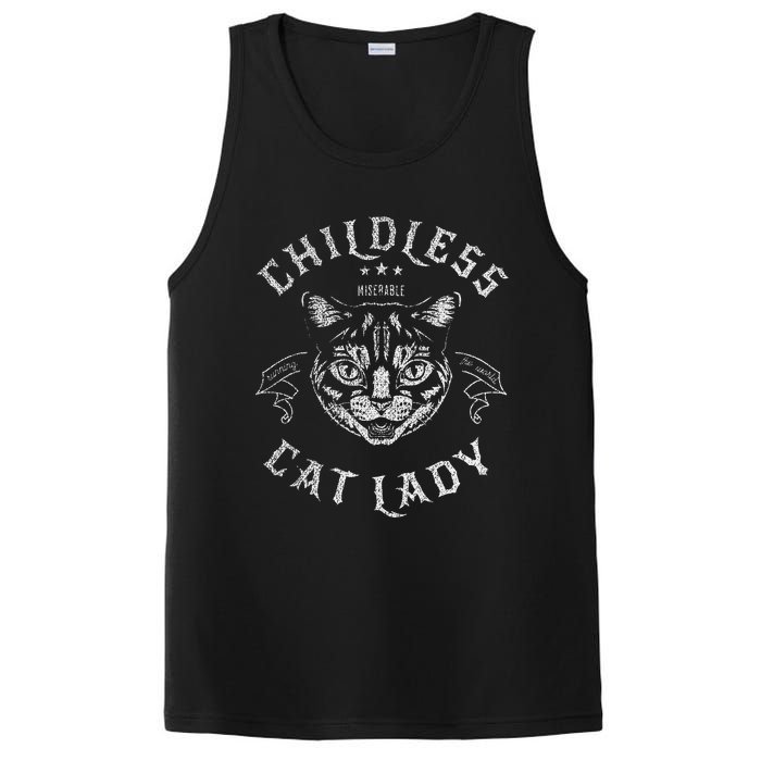 Childless Cat Lady Feminist Voting Ladies Is Voting Kamala Gift PosiCharge Competitor Tank