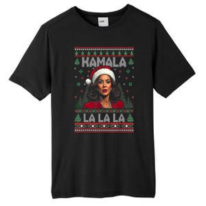 Christmas Comma La Funny Kamala Harris 2024 Xmas Women Gift Tall Fusion ChromaSoft Performance T-Shirt