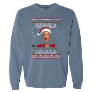 Christmas Comma La Funny Kamala Harris 2024 Xmas Women Gift Garment-Dyed Sweatshirt