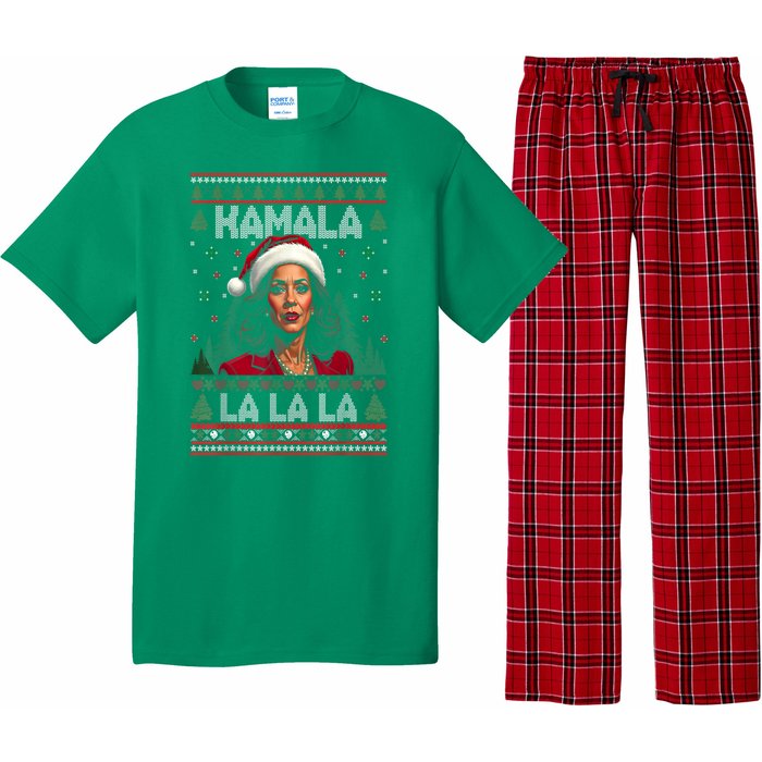 Christmas Comma La Funny Kamala Harris 2024 Xmas Women Gift Pajama Set