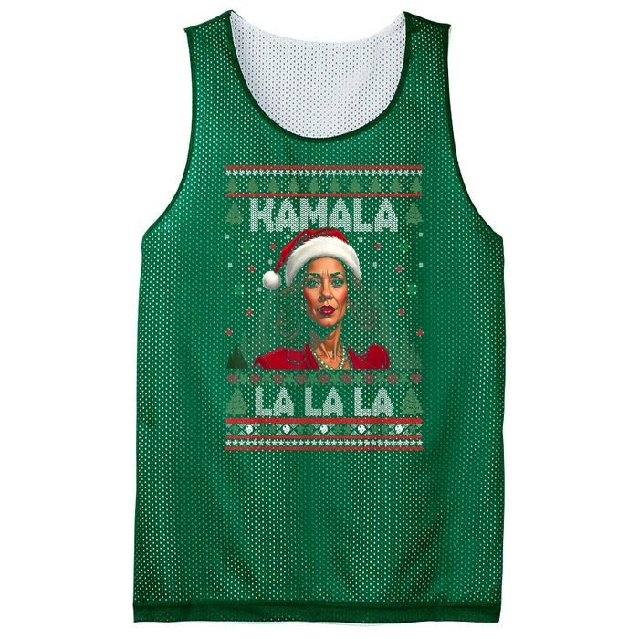 Christmas Comma La Funny Kamala Harris 2024 Xmas Women Gift Mesh Reversible Basketball Jersey Tank