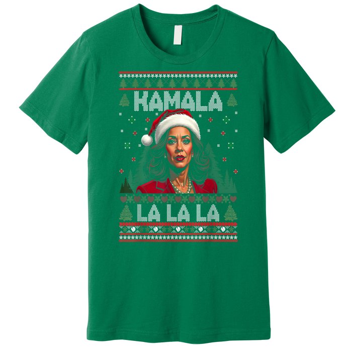 Christmas Comma La Funny Kamala Harris 2024 Xmas Women Gift Premium T-Shirt