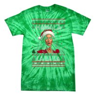 Christmas Comma La Funny Kamala Harris 2024 Xmas Women Gift Tie-Dye T-Shirt