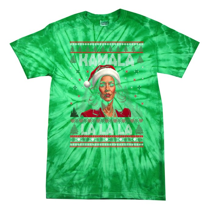 Christmas Comma La Funny Kamala Harris 2024 Xmas Women Gift Tie-Dye T-Shirt