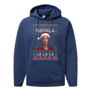 Christmas Comma La Funny Kamala Harris 2024 Xmas Women Gift Performance Fleece Hoodie