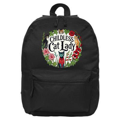 Childless Cat Ladies Against Fascism 16 in Basic Backpack