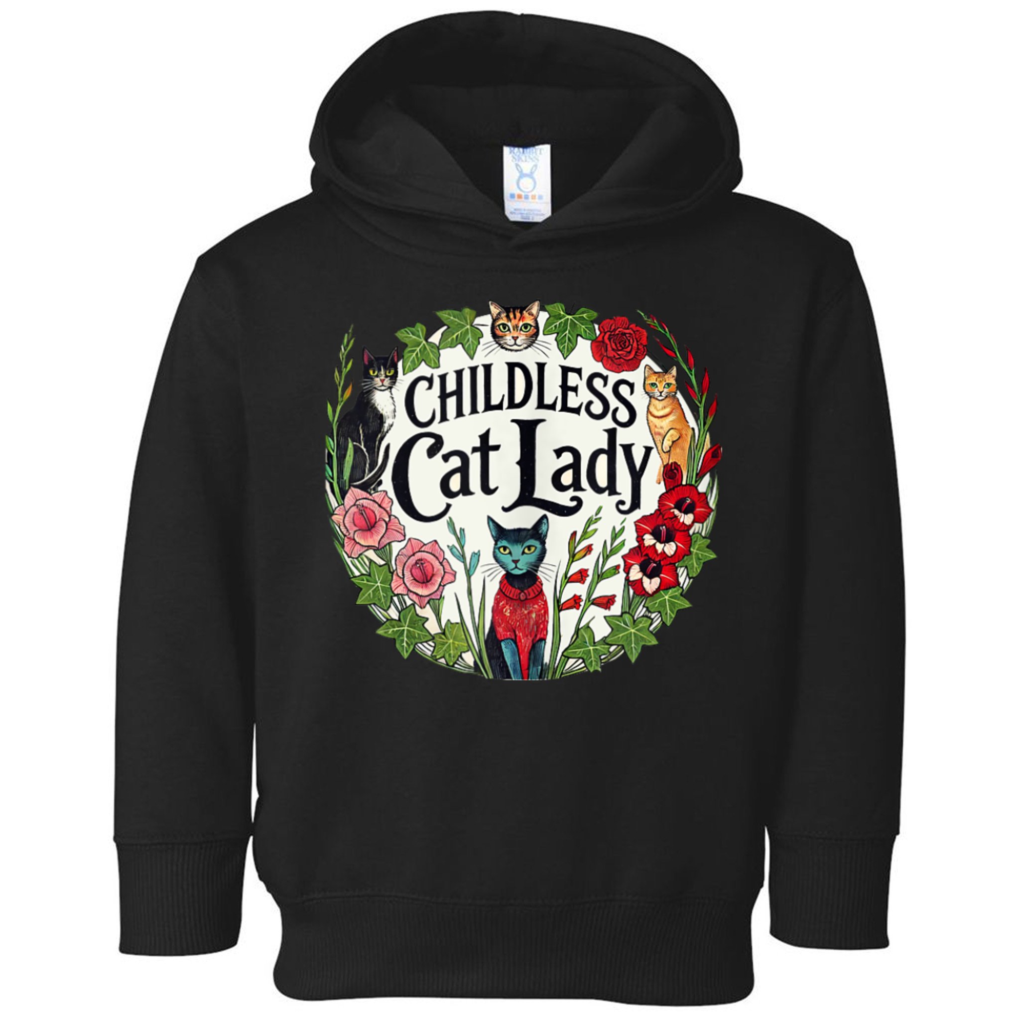 Childless Cat Ladies Against Fascism Toddler Hoodie
