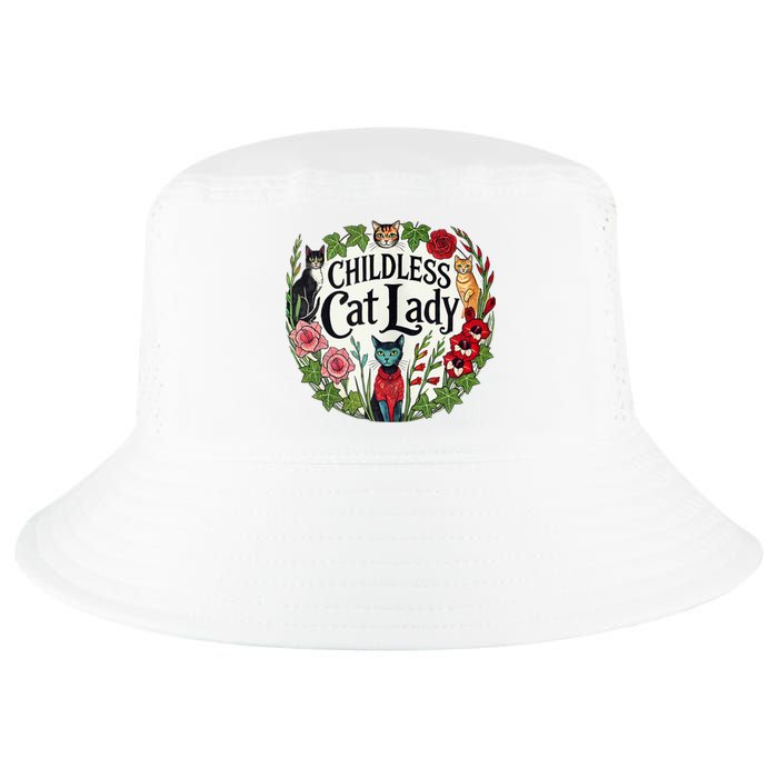Childless Cat Ladies Against Fascism Cool Comfort Performance Bucket Hat