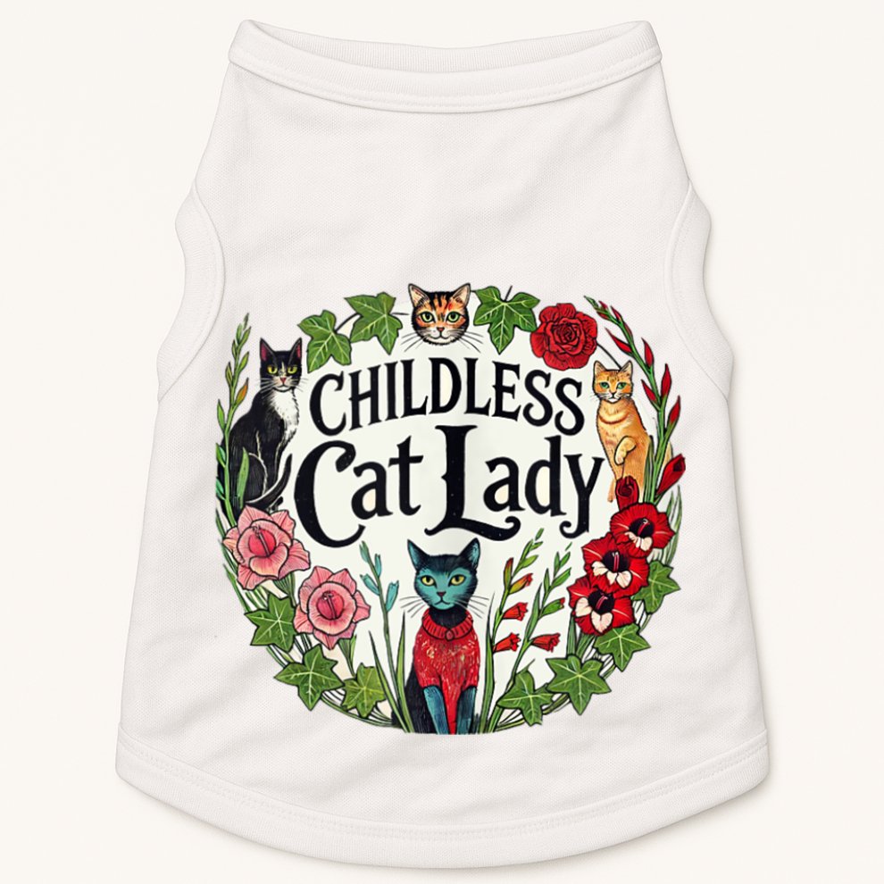 Childless Cat Ladies Against Fascism Doggie Tank