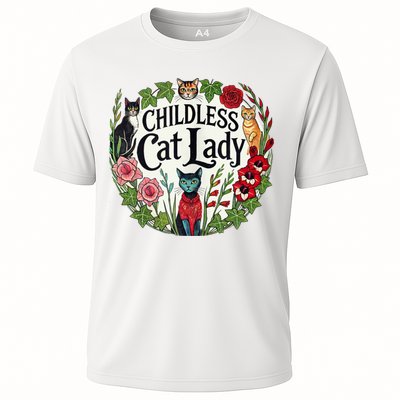 Childless Cat Ladies Against Fascism Cooling Performance Crew T-Shirt