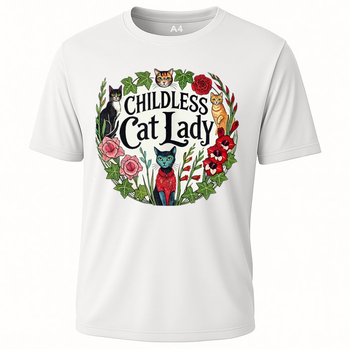 Childless Cat Ladies Against Fascism Cooling Performance Crew T-Shirt